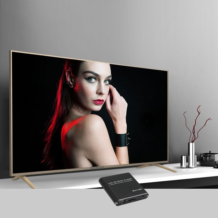 미니 1080P 풀 HD 미디어 USB HDD 플레이어 SD/MMC 카드 플레이어, US, EU, UK