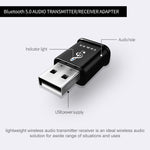 MSD168 2-in-1 블루투스 송수신기 미니 3.5mm AUX 스테레오 무선 블루투스 5.0 어댑터 자동차 TV PC MP3용