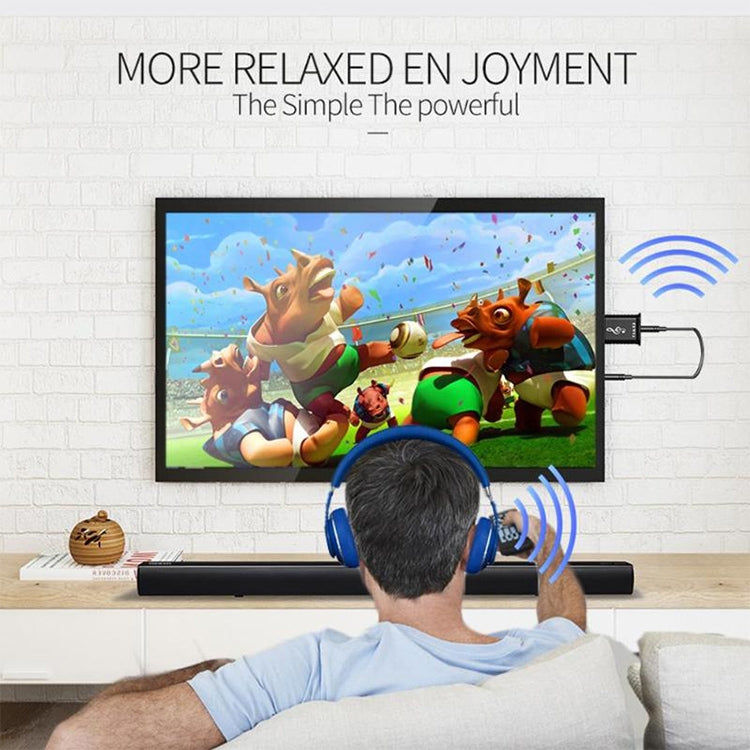 MSD168 2-in-1 블루투스 송수신기 미니 3.5mm AUX 스테레오 무선 블루투스 5.0 어댑터 자동차 TV PC MP3용