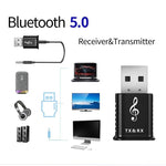 MSD168 2-in-1 블루투스 송수신기 미니 3.5mm AUX 스테레오 무선 블루투스 5.0 어댑터 자동차 TV PC MP3용