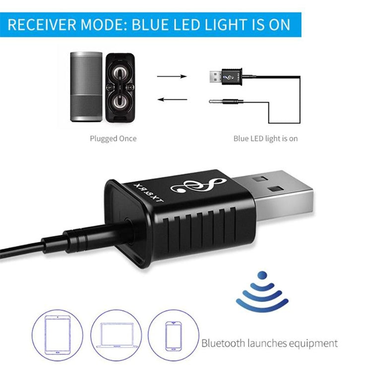 MSD168 2-in-1 블루투스 송수신기 미니 3.5mm AUX 스테레오 무선 블루투스 5.0 어댑터 자동차 TV PC MP3용