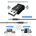 MSD168 2-in-1 블루투스 송수신기 미니 3.5mm AUX 스테레오 무선 블루투스 5.0 어댑터 자동차 TV PC MP3용