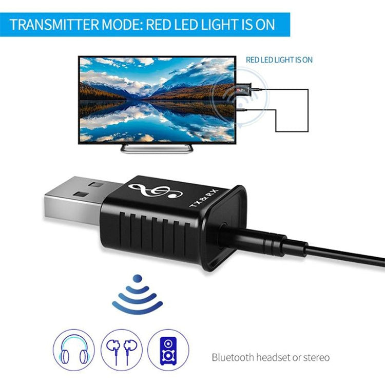 MSD168 2-in-1 블루투스 송수신기 미니 3.5mm AUX 스테레오 무선 블루투스 5.0 어댑터 자동차 TV PC MP3용