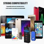 5V 4.1A 4포트 USB 충전기 어댑터 전원 플러그 케이블 포함, 케이블 길이: 1.5m, EU 플러그, EU 플러그