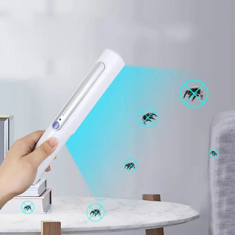 휴대용 핸드헬드 3W UV 살균 소독 램프 개인용 차량 여행용 UV 빠른 소독 스틱, UV 빠른 소독 스틱