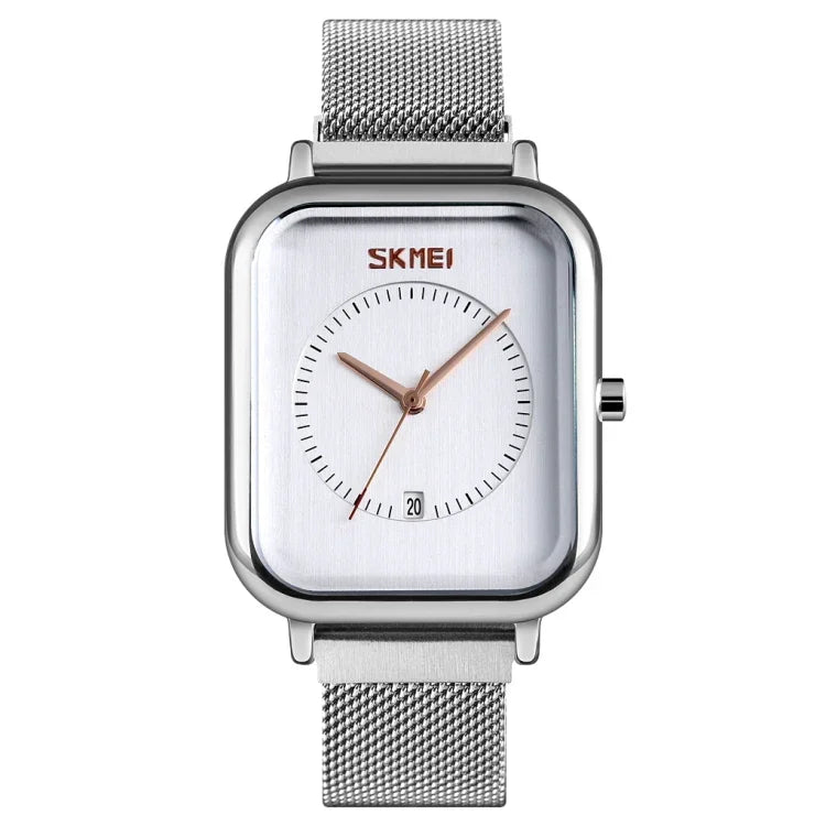 SKMEI 9207 패션 크리에이티브 심플 시계 남성용 자석 버클 메시 벨트 스틸 벨트 커플 쿼츠 시계