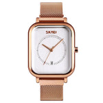 SKMEI 9207 패션 크리에이티브 심플 시계 남성용 자석 버클 메시 벨트 스틸 벨트 커플 쿼츠 시계
