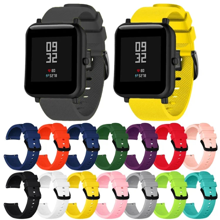 20mm Huami Amazfit GTS / 삼성 갤럭시 워치 액티브 2 / 기어 스포츠용 실리콘 스트랩
