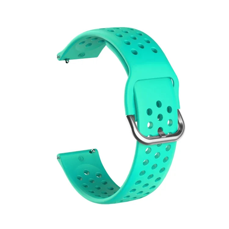 20mm Huami Amazfit GTS / 삼성 갤럭시 워치 액티브 2 / Huawei Watch GT2 42MM 통기성 다공성 스트랩, 내부 버클 포함