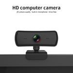 C3 400만 화소 2K 해상도 자동 초점 HD 1080P 웹캠 360도 회전 라이브 방송 영상 회의용 웹캠 마이크 포함 USB 드라이버 필요 없음, C3