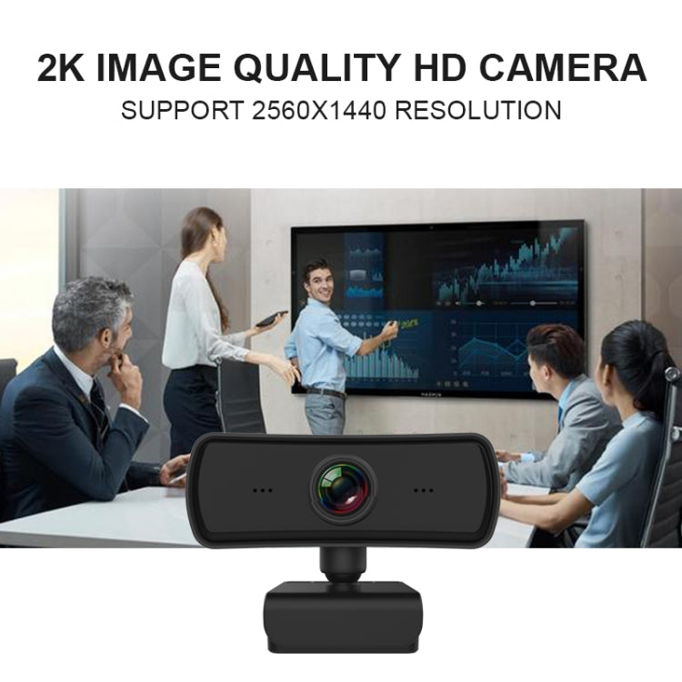 C3 400만 화소 2K 해상도 자동 초점 HD 1080P 웹캠 360도 회전 라이브 방송 영상 회의용 웹캠 마이크 포함 USB 드라이버 필요 없음, C3