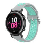 20mm Huami Amazfit GTS / 삼성 갤럭시 워치 액티브 2 / Huawei Watch GT2 42MM 패션 내부 버클 실리콘 스트랩