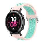 20mm Huami Amazfit GTS / 삼성 갤럭시 워치 액티브 2 / Huawei Watch GT2 42MM 패션 내부 버클 실리콘 스트랩
