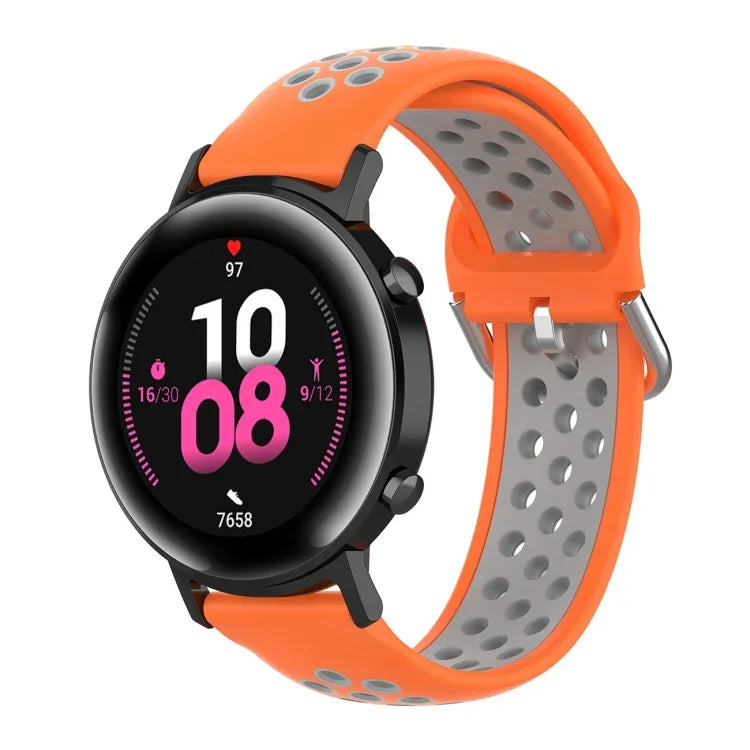 20mm Huami Amazfit GTS / 삼성 갤럭시 워치 액티브 2 / Huawei Watch GT2 42MM 패션 내부 버클 실리콘 스트랩