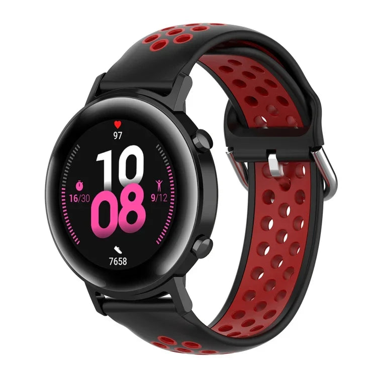 20mm Huami Amazfit GTS / 삼성 갤럭시 워치 액티브 2 / Huawei Watch GT2 42MM 패션 내부 버클 실리콘 스트랩