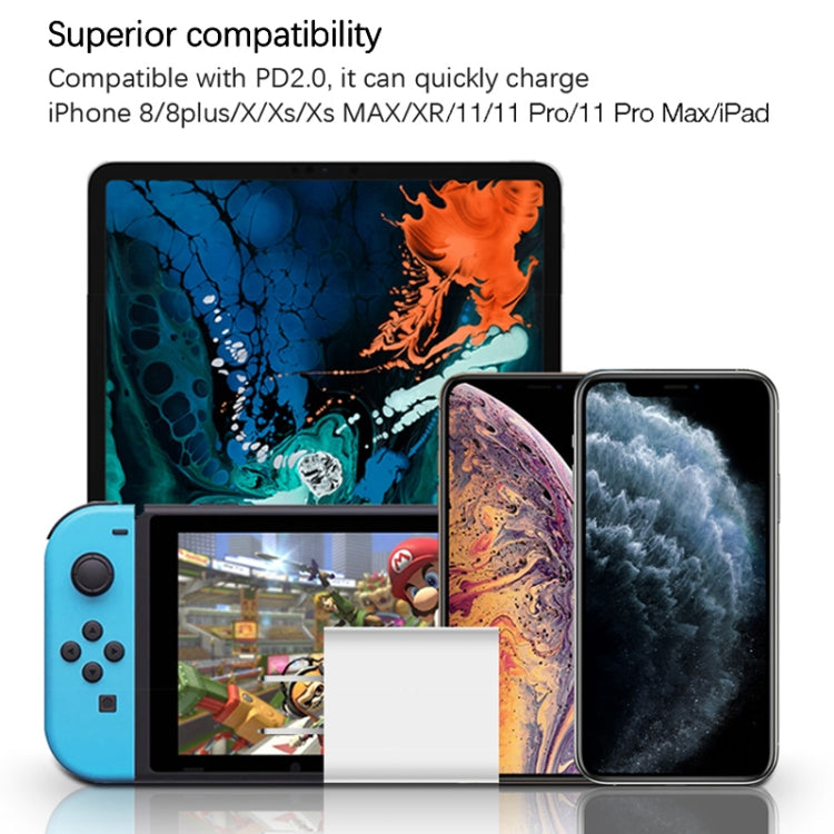 2-in-1 단일 USB-C / 타입-C 포트 여행용 충전기 + 3A PD 3.0 USB-C / 타입-C to USB-C / 타입-C 고속 충전 데이터 케이블 세트, 케이블 길이: 1m, 18W 1m