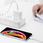 2-in-1 단일 USB-C / 타입-C 포트 여행용 충전기 + 3A PD 3.0 USB-C / 타입-C to USB-C / 타입-C 고속 충전 데이터 케이블 세트, 케이블 길이: 1m, 18W 1m