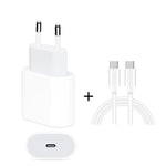 2-in-1 단일 USB-C / 타입-C 포트 여행용 충전기 + 3A PD 3.0 USB-C / 타입-C to USB-C / 타입-C 고속 충전 데이터 케이블 세트, 케이블 길이: 1m, 18W 1m