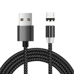 USB to Micro USB 자석 금속 커넥터 나일론 투톤 꼬임 자석 충전 케이블, 케이블 길이: 1m, Micro USB