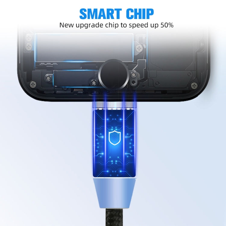 USB to Micro USB 자석 금속 커넥터 나일론 투톤 꼬임 자석 충전 케이블, 케이블 길이: 1m, Micro USB