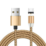 USB to Micro USB 자석 금속 커넥터 나일론 투톤 꼬임 자석 충전 케이블, 케이블 길이: 1m, Micro USB