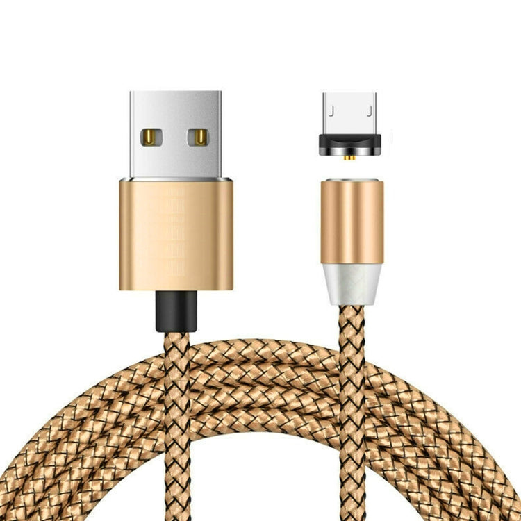 USB to Micro USB 자석 금속 커넥터 나일론 투톤 꼬임 자석 충전 케이블, 케이블 길이: 1m, Micro USB