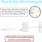 ZS-S1827 4 in 1 SD 카드 + TF 카드 + 8핀 충전 + USB 인터페이스 to 8핀 인터페이스 카메라 리더 어댑터, 모든 iOS 시스템 지원