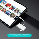 ZS-S1852 6 in 1 3 USB 암-8핀 수 OTG 카메라 카드 리더 어댑터, SD & TF 카드 및 8핀 충전 인터페이스 지원, 모든 iOS 시스템 호환