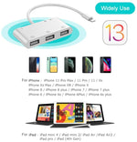 ZS-S1852 6 in 1 3 USB 암-8핀 수 OTG 카메라 카드 리더 어댑터, SD & TF 카드 및 8핀 충전 인터페이스 지원, 모든 iOS 시스템 호환