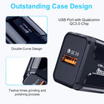 휴대용 QC3.0 18W USB 포트 범용 고속 충전기, US 플러그, US 플러그