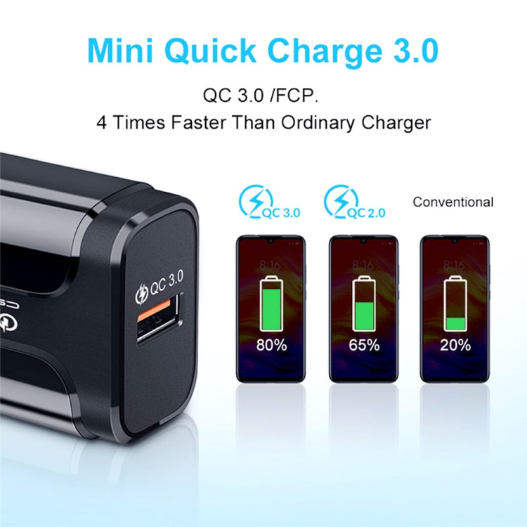 Portable QC3.0 18W USB Port Universal Quick Charging Charger, EU Plug, EU Plug