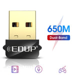 EDUP EP-AC1651 USB WIFI 어댑터 650Mbps 듀얼 밴드 5G/2.4GHz 외장 무선 네트워크 카드 와이파이 동글 수신기 노트북용 윈도우 맥OS