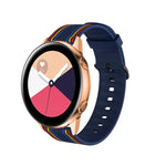 20mm Huami Amazfit GTS / 삼성 갤럭시 워치 액티브 2 / Huawei Watch GT2 42MM 줄무늬 실리콘 스트랩