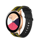20mm Huami Amazfit GTS / 삼성 갤럭시 워치 액티브 2 / Huawei Watch GT2 42MM 줄무늬 실리콘 스트랩