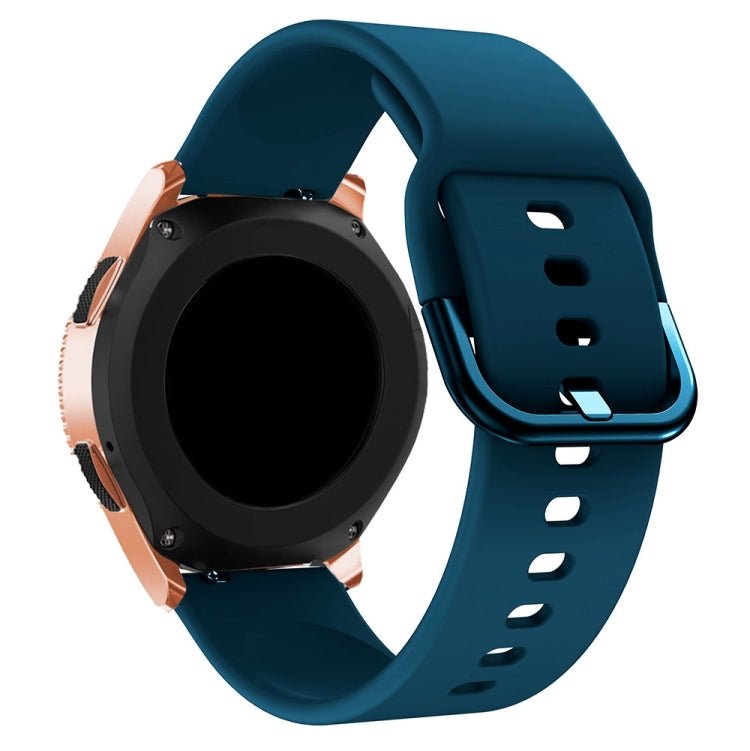 20mm For Huawei Watch GT2 42MM / Amazfit BipS 2 Youth Version Universal Color Buckle Silicone Strap