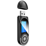 T13 블루투스 5.0 드라이버 없는 USB 블루투스 리시버 및 송신기, 화면 포함