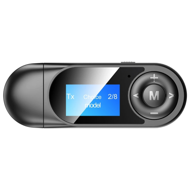 T13 블루투스 5.0 드라이버 없는 USB 블루투스 리시버 및 송신기, 화면 포함