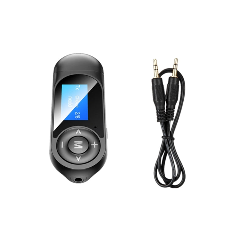 T13 블루투스 5.0 드라이버 없는 USB 블루투스 리시버 및 송신기, 화면 포함