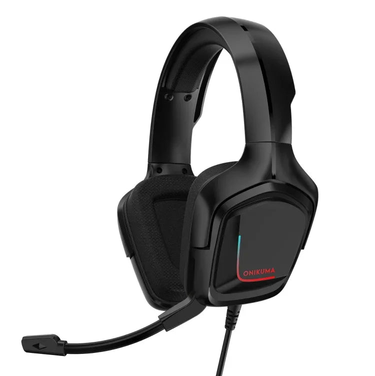 ONIKUMA K20 PS4 헤드셋 스테레오 게이밍 헤드셋 마이크/LED 라이트 포함, XBox One/노트북 태블릿용