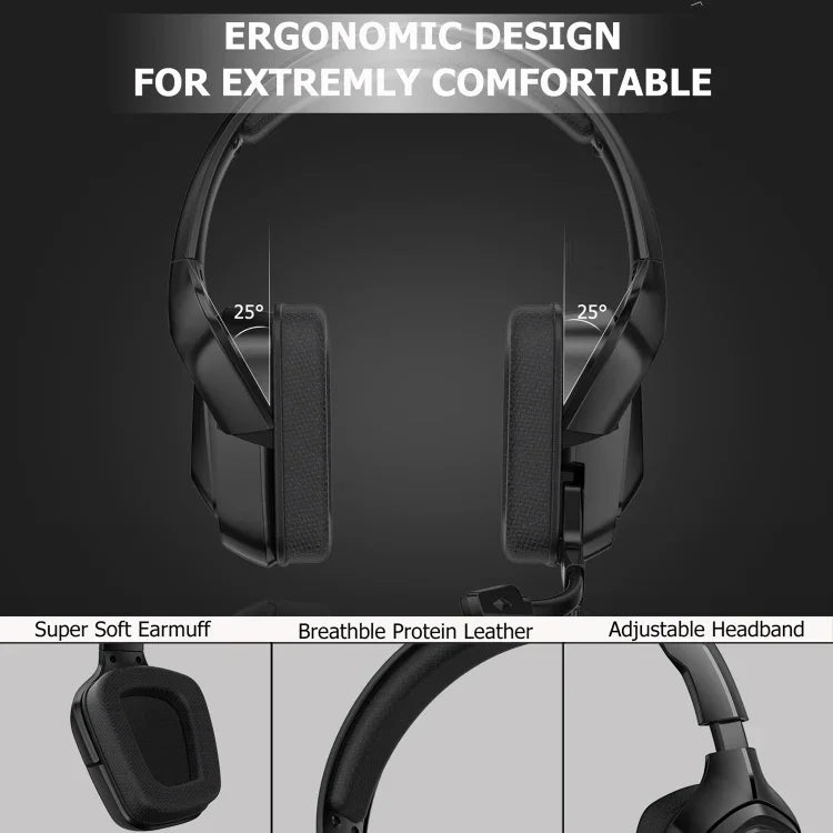 ONIKUMA K20 PS4 헤드셋 스테레오 게이밍 헤드셋 마이크/LED 라이트 포함, XBox One/노트북 태블릿용