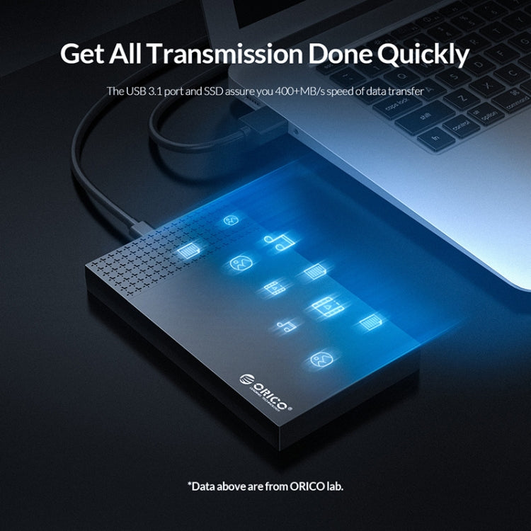 ORICO 2526C3 2.5인치 USB-C / 타입-C 휴대용 하드 드라이브 인클로저