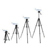 L-3600 3차원 댐핑 짐벌 라이브 삼각대 분리형 퀵 릴리스 플레이트 높이 조절 62-170cm SLR 카메라 라이브 라이트 프로젝터용 (블랙), L-3600