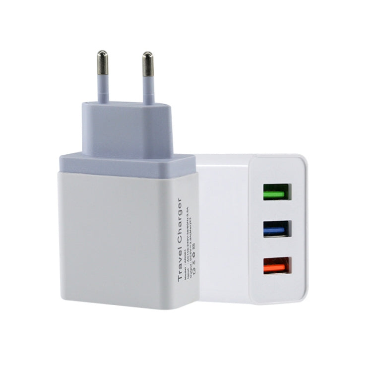 2A 3USB 휴대폰 여행용 충전기 EU 플러그