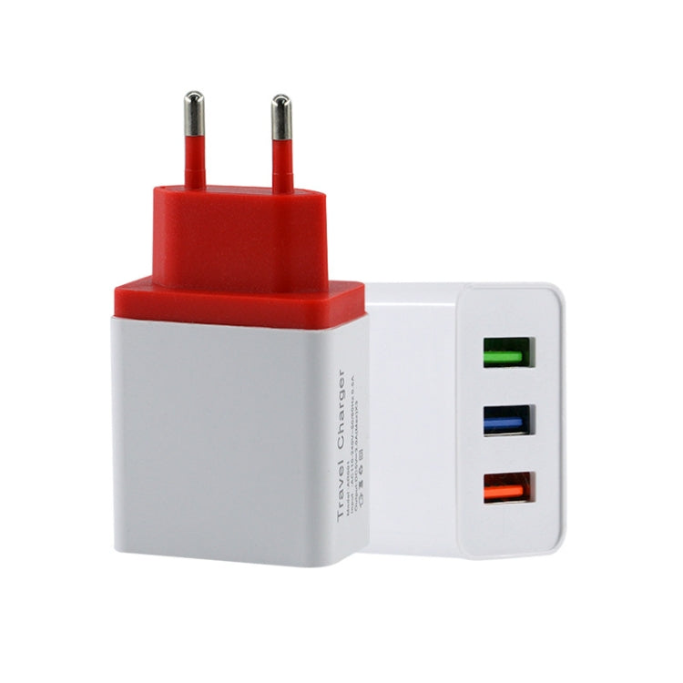 2A 3USB 휴대폰 여행용 충전기 EU 플러그