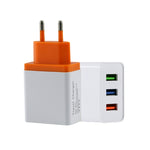 2A 3USB 휴대폰 여행용 충전기 EU 플러그
