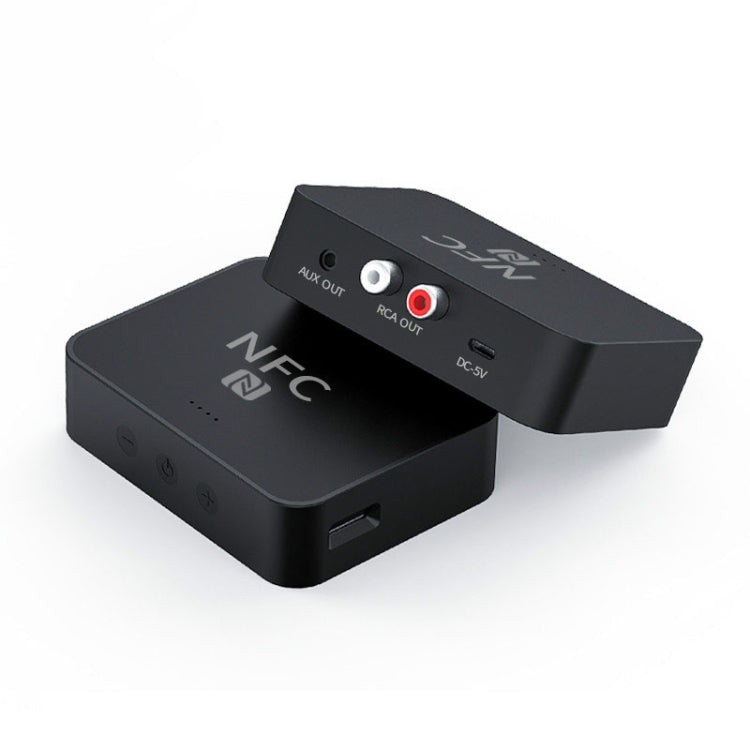 R6 NFC 블루투스 5.0 데스크탑 뮤직 리시버, TF 카드 지원