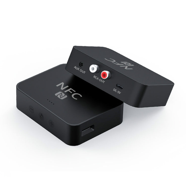 R6 NFC 블루투스 5.0 데스크탑 뮤직 리시버, TF 카드 지원