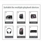 R6 NFC 블루투스 5.0 데스크탑 뮤직 리시버, TF 카드 지원