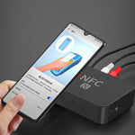 R6 NFC 블루투스 5.0 데스크탑 뮤직 리시버, TF 카드 지원
