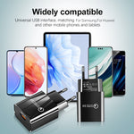 Mini QC3.0 USB 18W Mobile Phone Tablet Universal Fast Charger, EU Plug, EU Plug